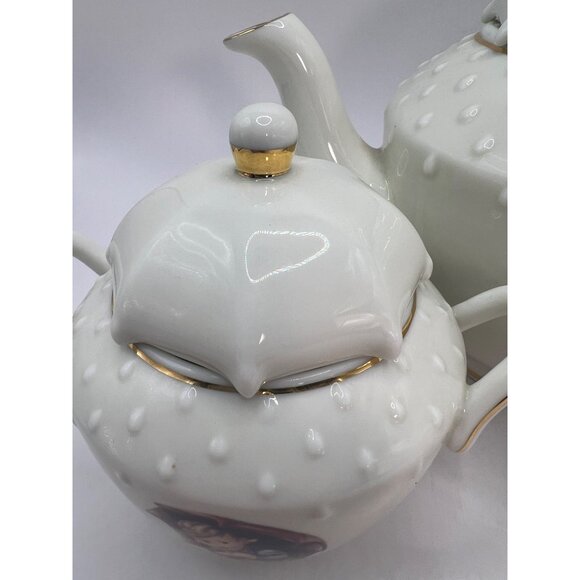 Hummel Danbury Mint Stormy Weather Tea Set Unbrella Boy Creamer, Umbrella Girl S - Picture 6 of 16